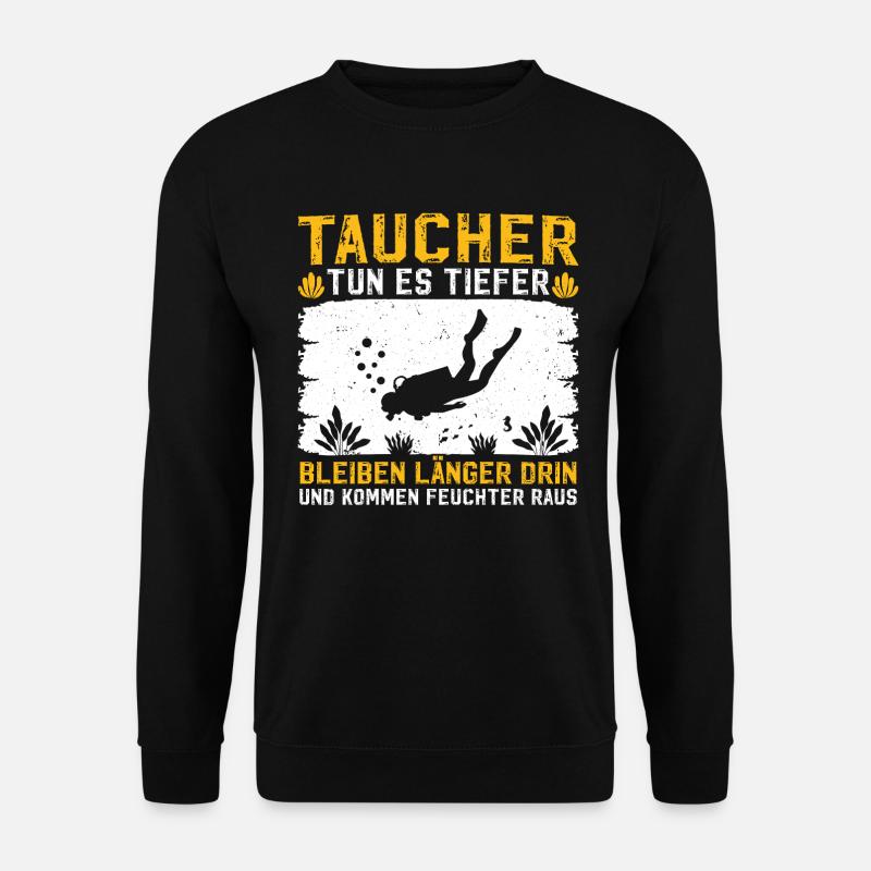 Taucher - Unisex Pullover - Schwarz