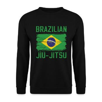 Brazilian Jiu-Jitsu BJJ T-shirt Jiu Jitsu - Unisex Pullover - Schwarz - Vorne - Alina (178cm) & Michal (187cm)