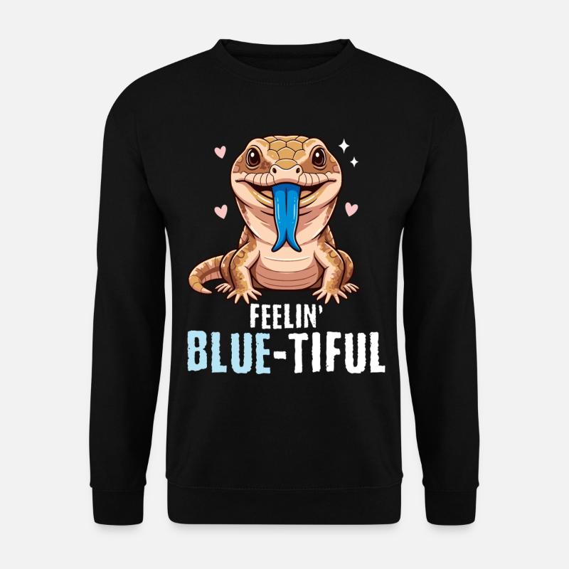 Blue-tongued skink reptile lizard - Unisex Sweatshirt - black
