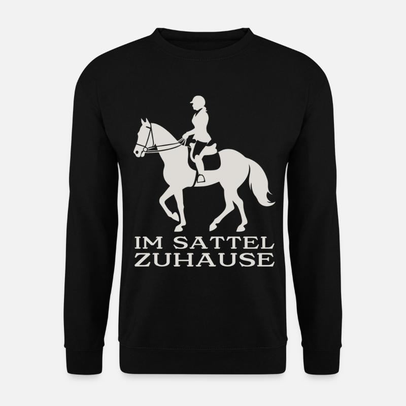 At home in the saddle - Unisex Sweatshirt - black