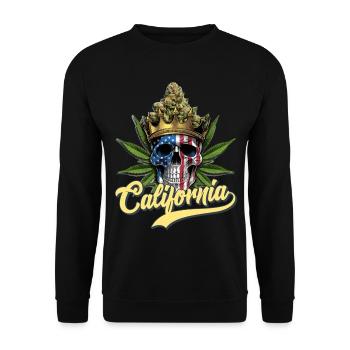 Californie - Sweat-shirt Unisexe - noir - Devant - Alina (178cm) & Michal (187cm)