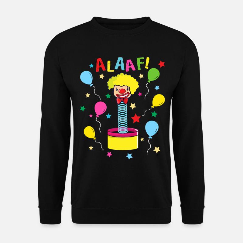 Alaaf Kölner Karneval Clown - Unisex Pullover - Schwarz