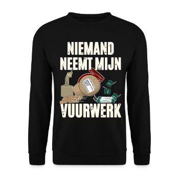 Parti Vuurwerk - Sweat-shirt Unisexe - noir - Devant - Alina (178cm) & Michal (187cm)