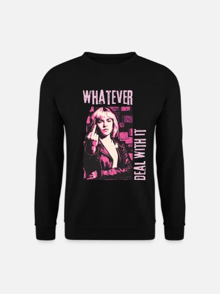 Whatever. Deal With It. | Grunge Statement - Unisex Sweatshirt - black