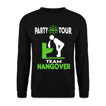 Junggesellenabschied Team Hangover Hochzeit Ringe - Unisex Pullover - Schwarz - Vorne - Alina (178cm) & Michal (187cm)