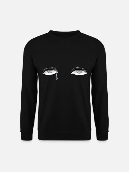 augen auge träne weinen - Unisex Pullover - Schwarz