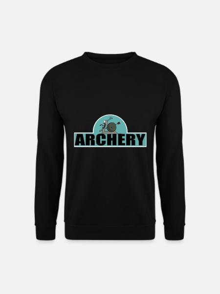 Bueskydning Archer Tegneserie Sjove Billeder - Unisex sweater - sort