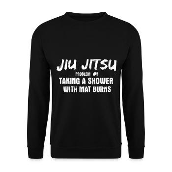 BJJ Jiu Jitsu - Unisex Pullover - Schwarz - Vorne - Alina (178cm) & Michal (187cm)