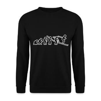 Evolution Ski Black Grunge - Unisex Pullover - Schwarz - Vorne - Alina (178cm) & Michal (187cm)