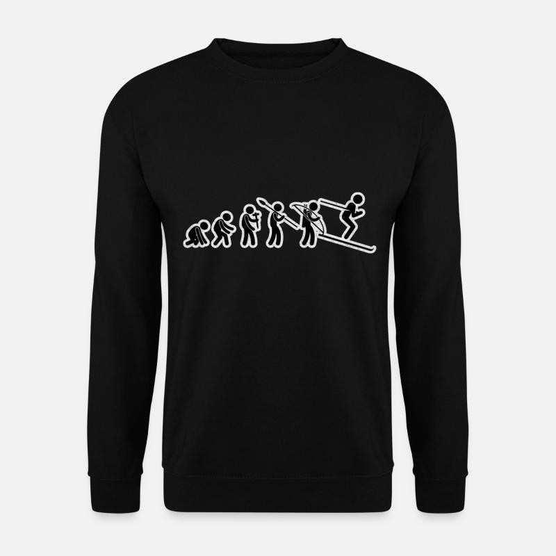 Evolution Ski Black Grunge - Unisex Sweatshirt - black
