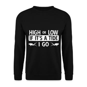 Apnoetaucher Freitaucher Taucher - Unisex Pullover - Schwarz - Vorne - Alina (178cm) & Michal (187cm)