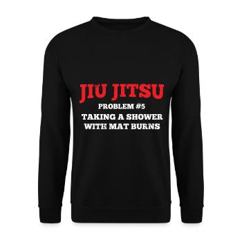 BJJ Jiu Jitsu - Unisex Pullover - Schwarz - Vorne - Alina (178cm) & Michal (187cm)