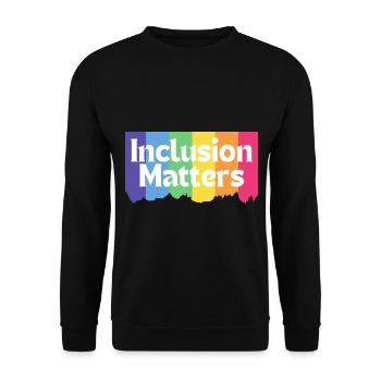 Cool Special Education Autism Inclusion Matters - Unisex Sweatshirt - black - Front - Alina (178cm) & Michal (187cm)
