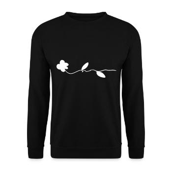 Fleur de rose symbole plante naturelle - Sweat-shirt Unisexe - noir - Devant - Alina (178cm) & Michal (187cm)