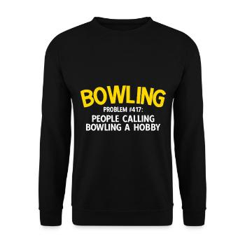 Bowling - Unisex Pullover - Schwarz - Vorne - Alina (178cm) & Michal (187cm)