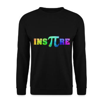 Inspire Pi Shirt I Math Teacher Pi Day - Unisex Sweatshirt - black - Front - Alina (178cm) & Michal (187cm)