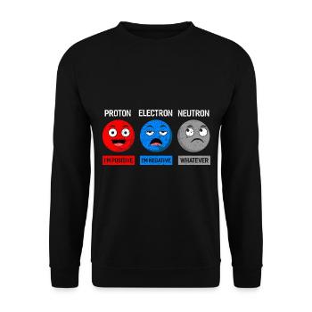 Chimie - Sweat-shirt Unisexe - noir - Devant - Alina (178cm) & Michal (187cm)