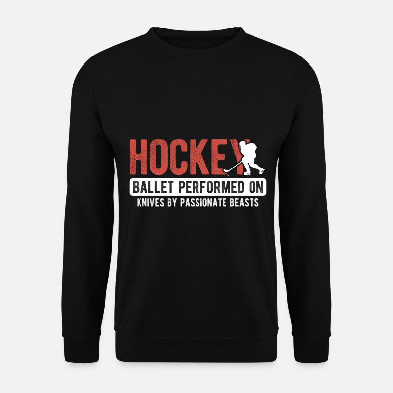 Eishockey - Unisex Pullover - Schwarz