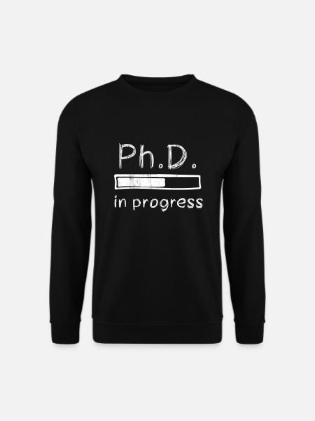 Phd Phd Loading Funny Fortschrittsbalken - Unisex Pullover - Schwarz