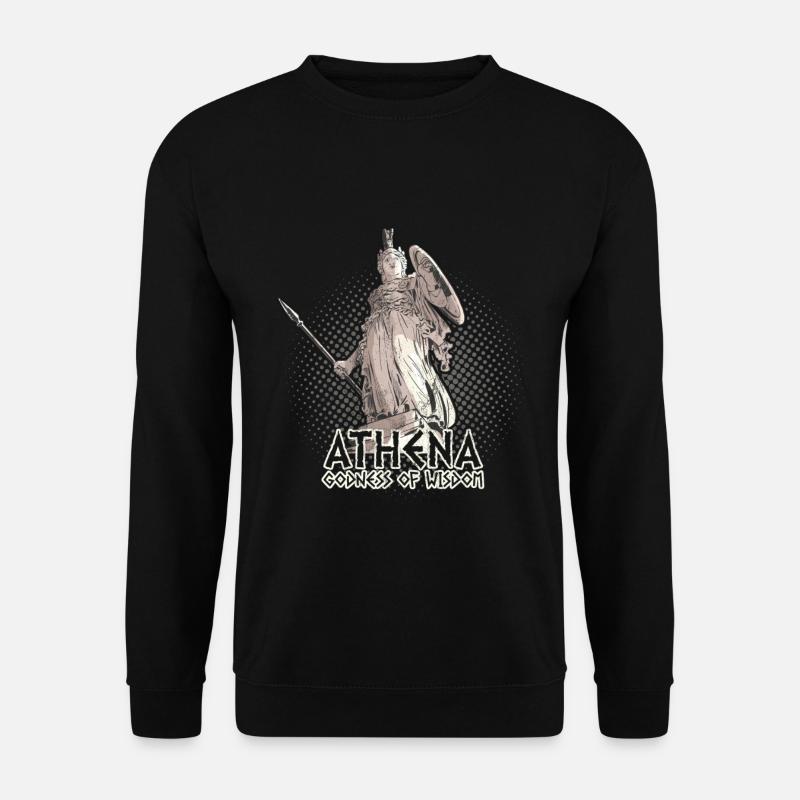 Athena Göttin der Weisheit Griechische Mythologie - Unisex Pullover - Schwarz