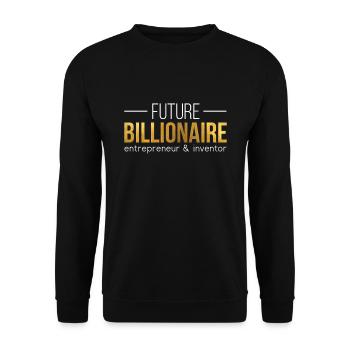 Futur entrepreneur milliardaire inventeur - Sweat-shirt Unisexe - noir - Devant - Alina (178cm) & Michal (187cm)
