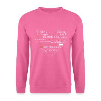 Alzheimer pour la fille d'une démence - Sweat-shirt Unisexe - rose - Devant