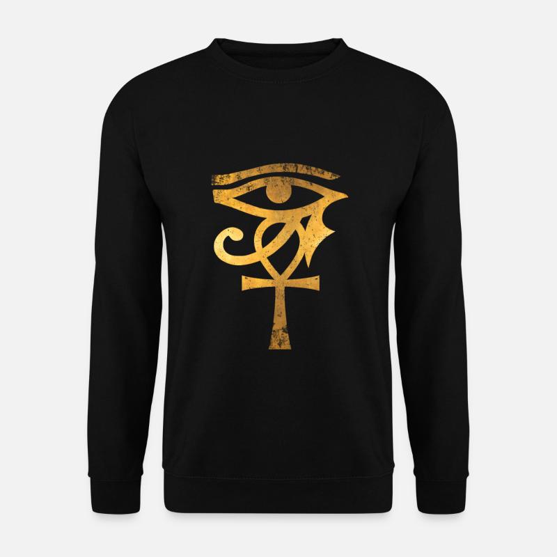 L'oeil égyptien d'Horus Ankh Egypte archéologue - Sweat-shirt Unisexe - noir