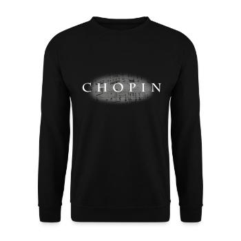 Frederic Chopin Berühmter Musiker Pianist Virtuose - Unisex Pullover - Schwarz - Vorne - Alina (178cm) & Michal (187cm)