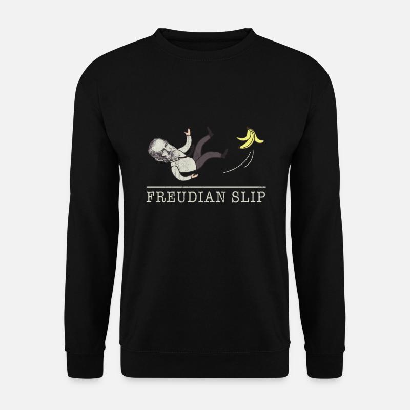 Freudian Slip Funny Graphic - Unisex Sweatshirt - black