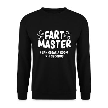 Drôle Fart Hommes Farting Boys Papa Farter Cadeaux - Sweat-shirt Unisexe - noir - Devant - Alina (178cm) & Michal (187cm)