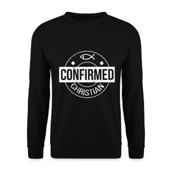Cadeaux de confirmation catholique pour garçons et filles - Sweat-shirt Unisexe - noir - Devant - Alina (178cm) & Michal (187cm)