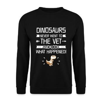 Funny Veterinarian Gifts Vet Tech Cute - Unisex Sweatshirt - black - Front - Alina (178cm) & Michal (187cm)