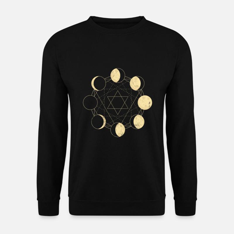 Mondphase Unendlichkeit Goth Wicca Pagan Celtic - Unisex Pullover - Schwarz