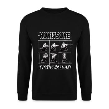 Iaido Iaijutsu Bushido Nukitsuke Japanese Samurai - Unisex Sweatshirt - black - Front - Alina (178cm) & Michal (187cm)