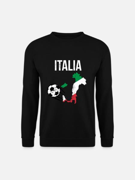 Italia Forza Azzurri - Italienisches Fußball-Fußball-T-Stück - Unisex Pullover - Schwarz