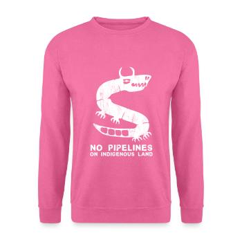 Keine Pipelines auf indigenem Land Sioux Indianer - Unisex Pullover - Pink - Vorne