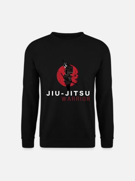 JiuJitsu Warrior Japanese Bjj Gi & Black Belt Mma - Unisex Sweatshirt - black