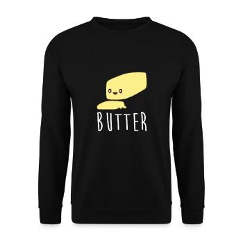 Kawaii Butter Cute Bff Cute Butter Face - Sweat-shirt Unisexe - noir - Devant - Alina (178cm) & Michal (187cm)