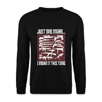 Juste un de plus ... je le pense cette fois - AR15 Gun - Sweat-shirt Unisexe - noir - Devant - Alina (178cm) & Michal (187cm)