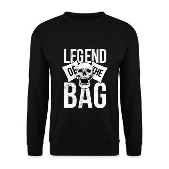 Legende der Tasche Cornhole Championship - Unisex Pullover - Schwarz - Vorne - Alina (178cm) & Michal (187cm)