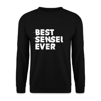 Arts martiaux - Meilleur Sensei jamais conçu pour les instructeurs - Sweat-shirt Unisexe - noir - Devant - Alina (178cm) & Michal (187cm)