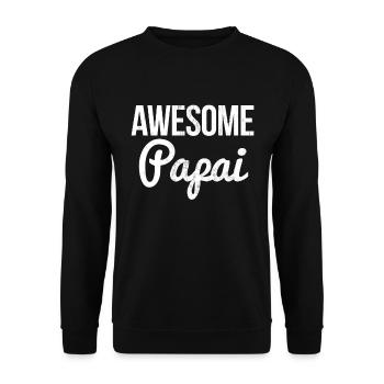 Superbe cadeau de fête des pères papai brésilien - Sweat-shirt Unisexe - noir - Devant - Alina (178cm) & Michal (187cm)