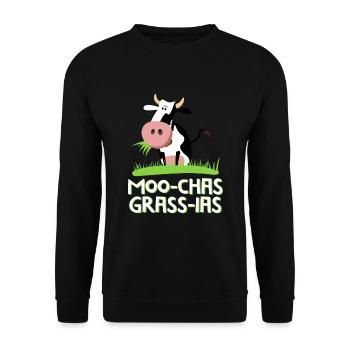 Merci beaucoup - Jeu de mots espagnol - Sweat-shirt Unisexe - noir - Devant - Alina (178cm) & Michal (187cm)