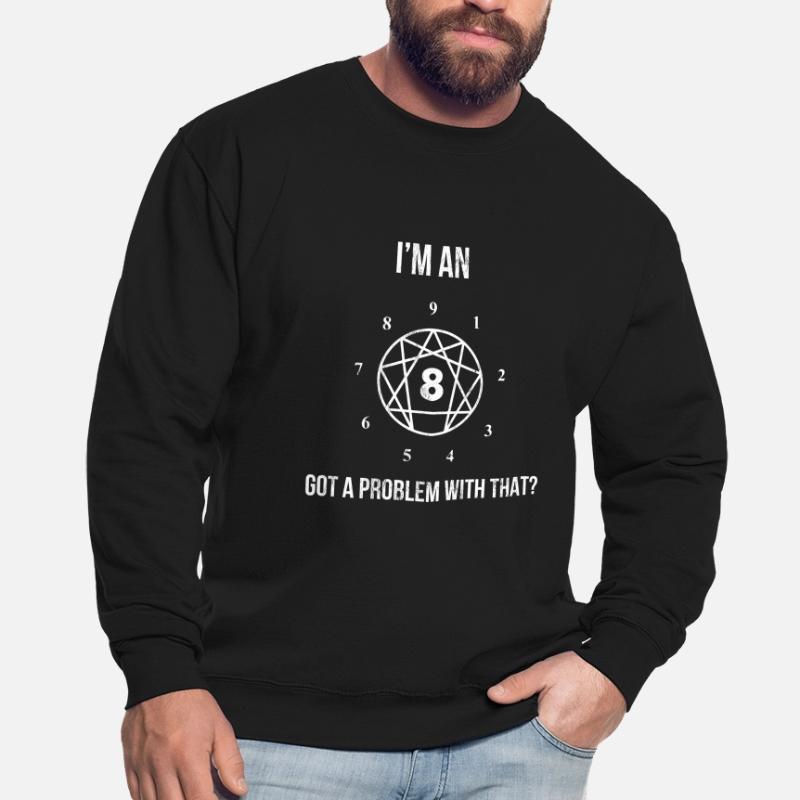 Ich bin ein Enneagramm 8. Hast du ein Problem damit? Komisch Unisex Pullover
