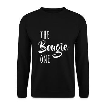 The Bougie One - Freunde, Familie, Teamgruppe - Unisex Pullover - Schwarz - Vorne - Alina (178cm) & Michal (187cm)