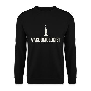Nettoyage de maison drôle d'aspirateur - Sweat-shirt Unisexe - noir - Devant - Alina (178cm) & Michal (187cm)