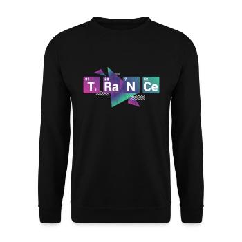 Trance Techno & Edm Tee - Unisex Sweatshirt - black - Front - Alina (178cm) & Michal (187cm)