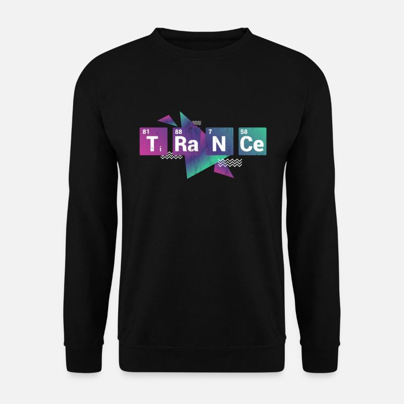 Trance Techno & Edm Tee - Unisex Sweatshirt - black