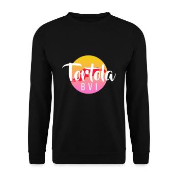 Tortola Bvi Vacation Paradise Travel Vacances - Sweat-shirt Unisexe - noir - Devant - Alina (178cm) & Michal (187cm)