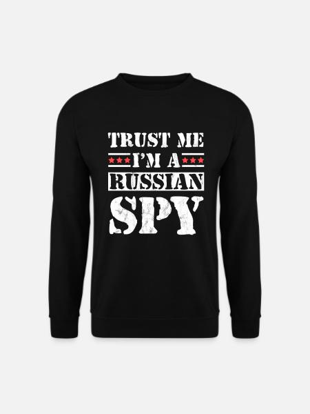 Vertrauen Sie mir, ich bin ein russischer Spion Lustiger Ussr-Sowjet - Unisex Pullover - Schwarz